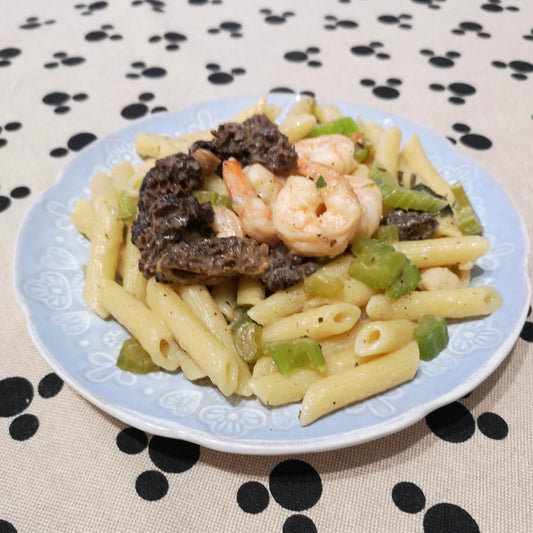 Morel Shrimp Macaroni