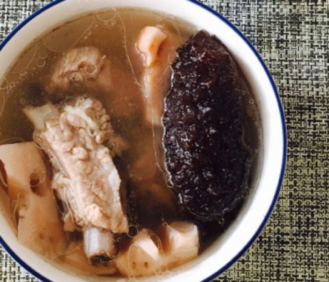Lotus Root, Arctic Sea Cucumber and Pork Ribs Soup