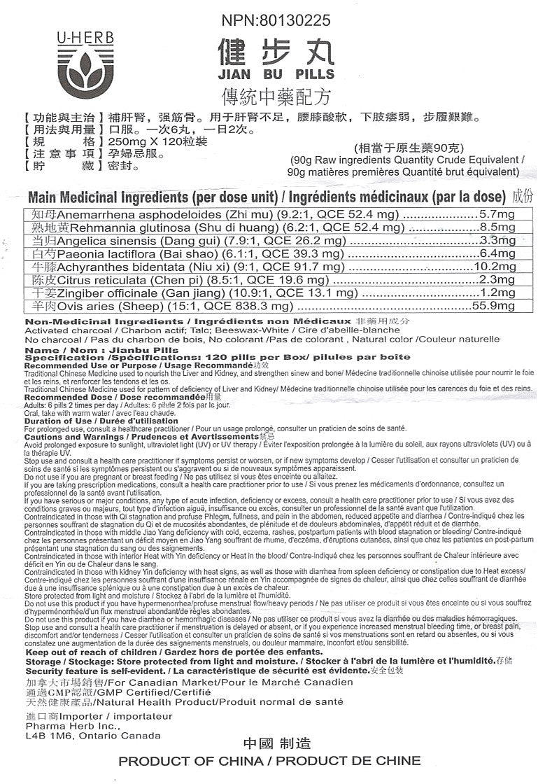 Jian Bu Wan - 健步丸