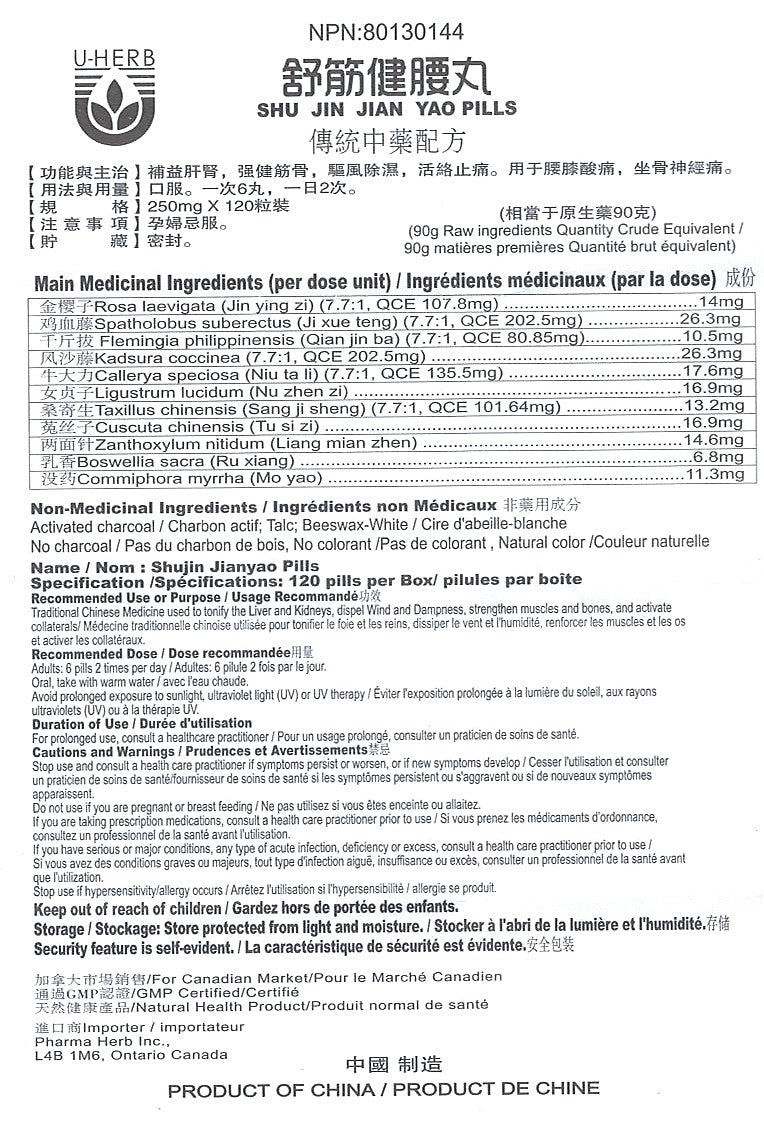 Shu Jin Jian Yao Wan - 舒筋健腰丸
