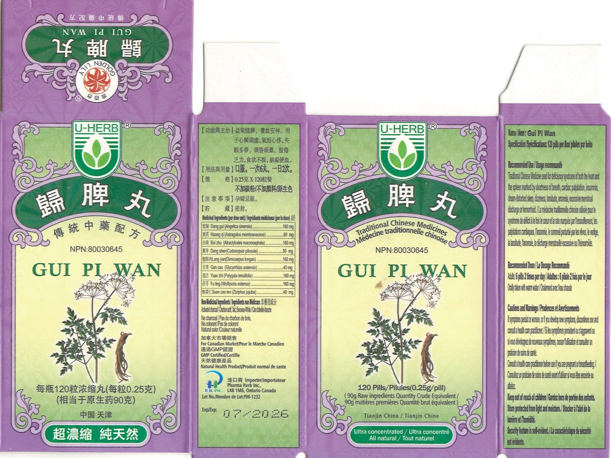 Gui Pi Wan 归脾丸