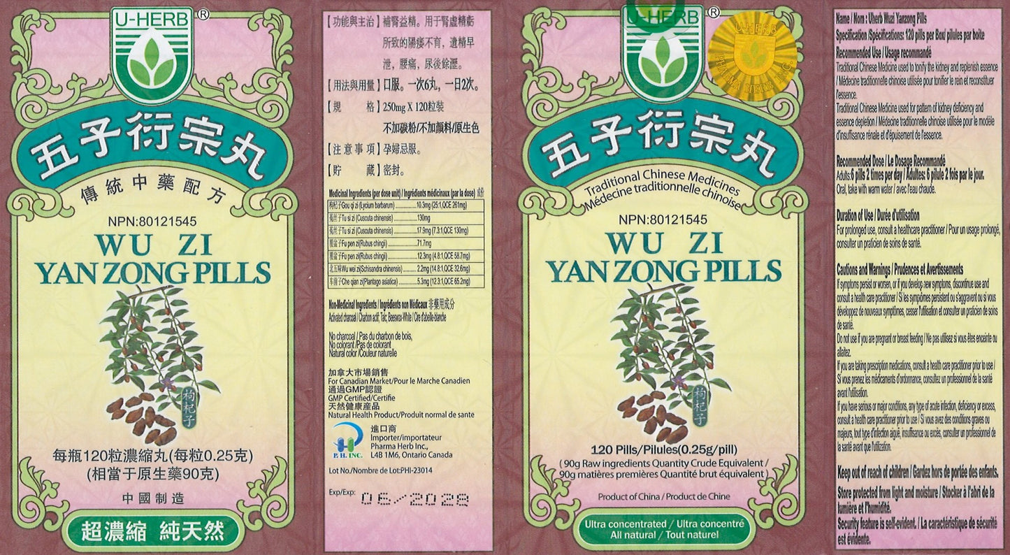 Wu Zi Yan Zong Wan - 五子衍宗丸