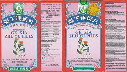 Ge Xia Zhu Yu Wan - 膈下逐瘀丸