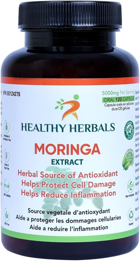 Moringa Capsules - 120 Vegan Capsules – Health Canada Licensed