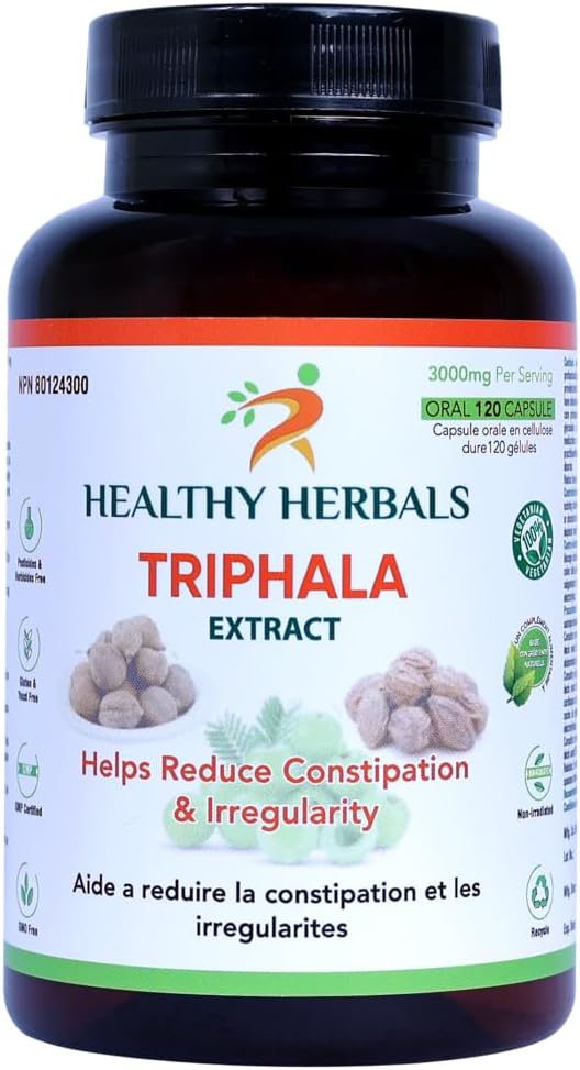 Triphala Extract Capsules – 120 Vegan Capsules