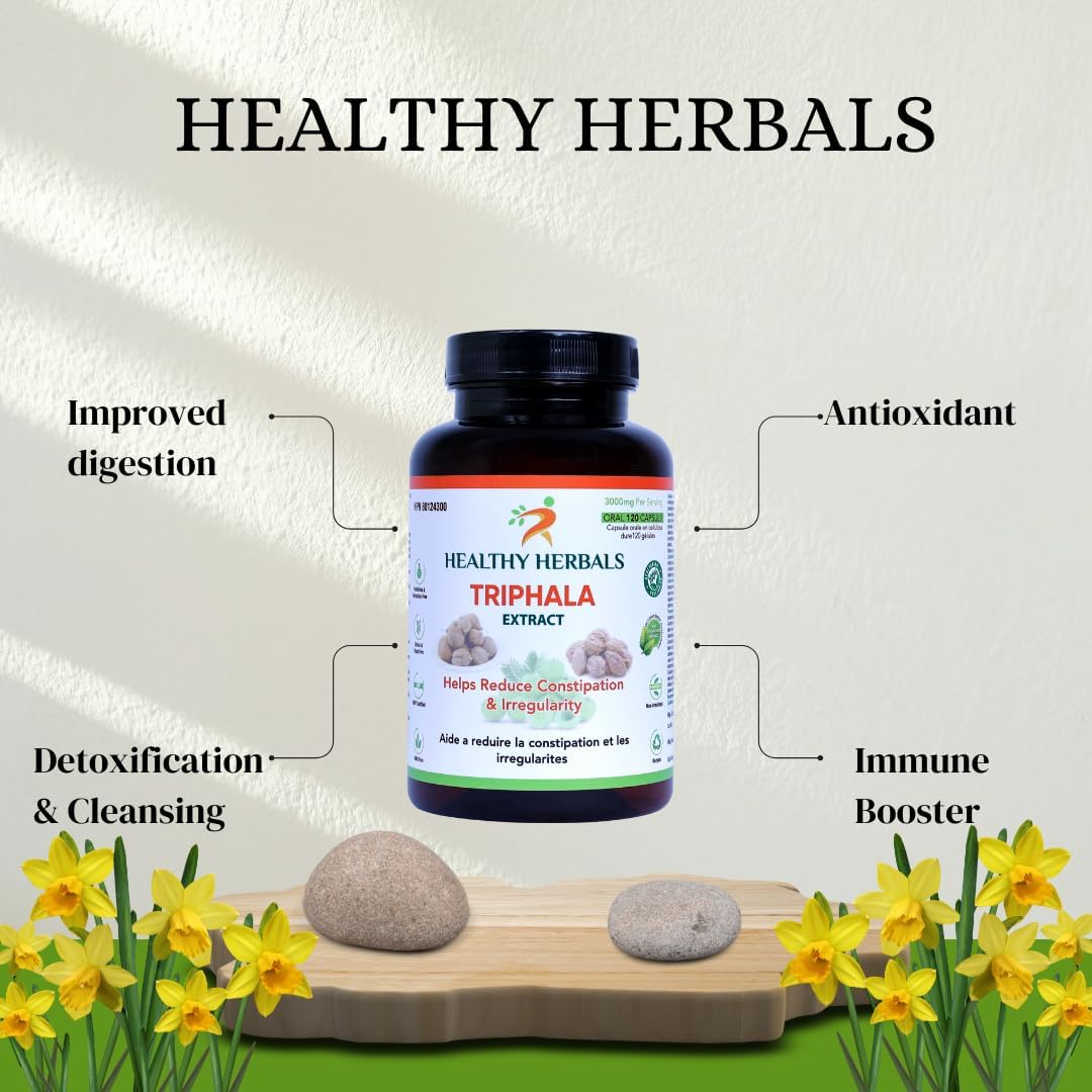 Triphala Extract Capsules – 120 Vegan Capsules